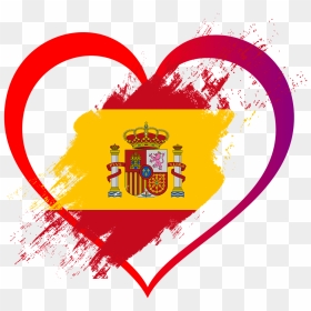 Spain Flag Heart, HD Png Download - corazón png
