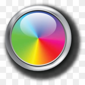 Rainbow Button Png, Transparent Png - circle button png