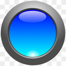 Circulo Azul Metalico Png, Transparent Png - circle button png