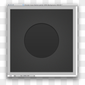 Web Design Inset Button - Circle, HD Png Download - circle button png