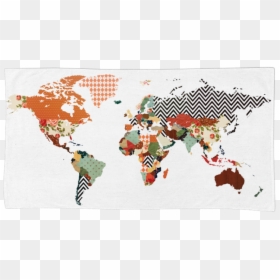World Map, HD Png Download - mapa mundi png