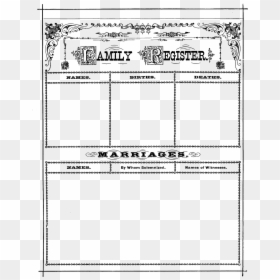 Family Register Book, HD Png Download - wedding background png