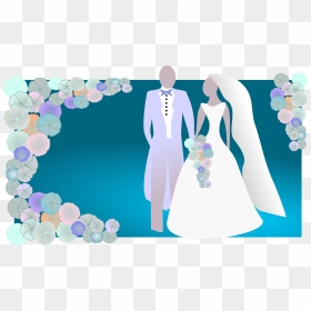 Brides And Grooms Cliparts, HD Png Download - wedding background png
