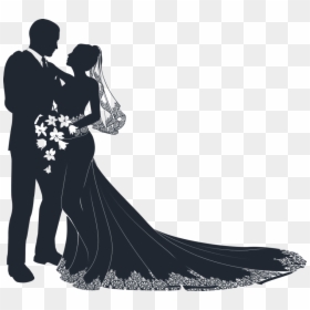 Transparent Background Groom And Bride Clipart, HD Png Download - wedding background png