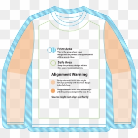 Long-sleeved T-shirt, HD Png Download - t shirt design template png