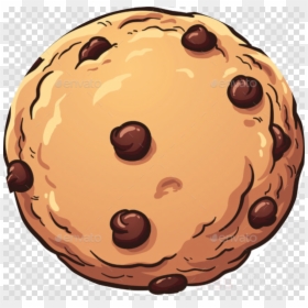 Chocolate Chip Cookie Cartoon, HD Png Download - cartoon cookie png
