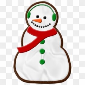 Snowman Cookie Png, Transparent Png - cartoon cookie png