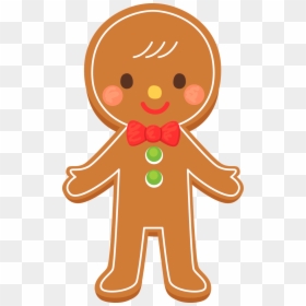 Gingerbread Man Clipart Transparent Background, HD Png Download - cartoon cookie png