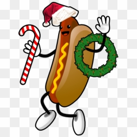 Hot Dog Cartoon Gif, HD Png Download - christmas gif png