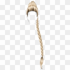 Blond Braid Hair Png, Transparent Png - long blonde hair png