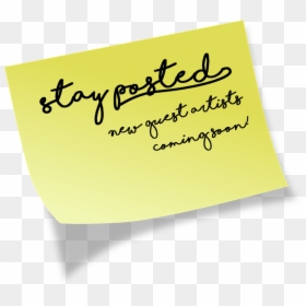 Calligraphy, HD Png Download - post-it png