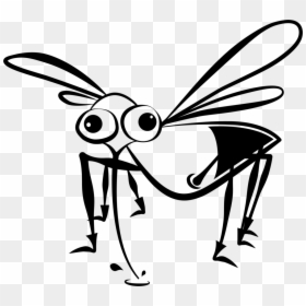 Mosquito Clipart Black And White Png, Transparent Png - mosquito silhouette png