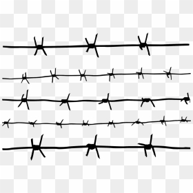Barbed Wire Drawing Easy, HD Png Download - razor wire png