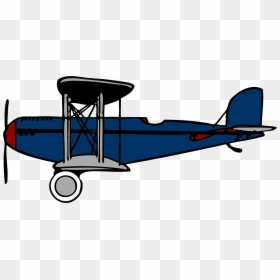 Old Plane Side View, HD Png Download - blue wings png