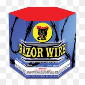 Black Cat Fireworks, HD Png Download - razor wire png