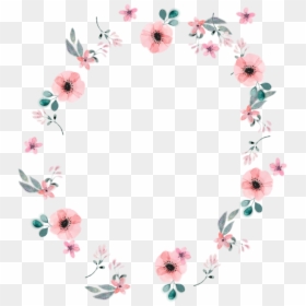 Cute Flower Circle Border, HD Png Download - pretty border png