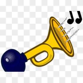 Horn Black And White, HD Png Download - trumpet clipart png