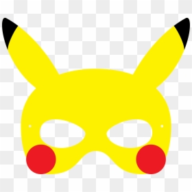 Transparent Pokemon Clip Art - Mascara Pikachu Para Imprimir, HD Png Download - mascaras png