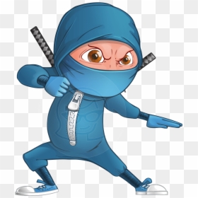 Vector Cartoon Characters, HD Png Download - cartoon ninja png