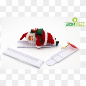 Santa Claus, HD Png Download - climbing ladder png