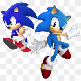 Sonic The Hedgehog Classic And Modern, HD Png Download - teletubby png