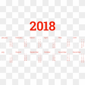 2018 Calendar 3 Columns, HD Png Download - linhas png