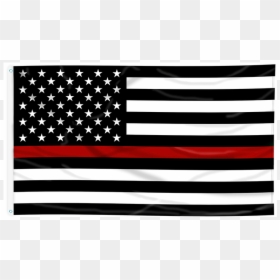 Thin Blue Line Flag, HD Png Download - waving american flag clip art png