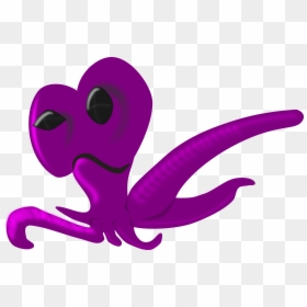 Octopus Alien Transparent, HD Png Download - cartoon alien png