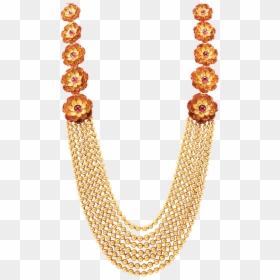 Gold Two Tone Necklace, HD Png Download - gold ornaments png