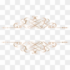 Transparent Decorative Gold Line Png, Png Download - gold ornaments png