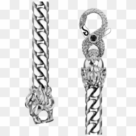 Silver Franco Chain 5mm, HD Png Download - cartoon chain png