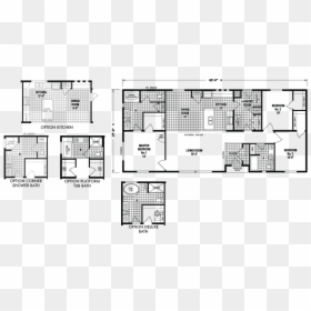 Wide Mobile Home Floor Plans, HD Png Download - dahlia png