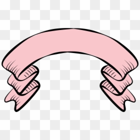 Pink Ribbon Cartoon Png, Transparent Png - pink ribbon banner png