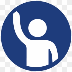 Raise Your Hand Icon, HD Png Download - raised hand png