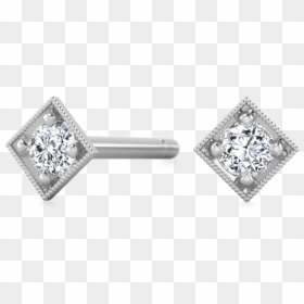 Earrings, HD Png Download - gold diamond png