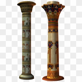 Egyptian Column Png, Transparent Png - roman pillar png