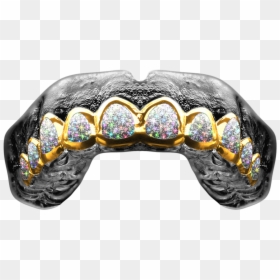 Grill Mouthpiece Football, HD Png Download - gold diamond png