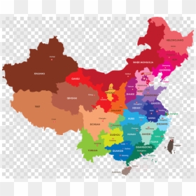 Population Of Chinese States, HD Png Download - map clipart png