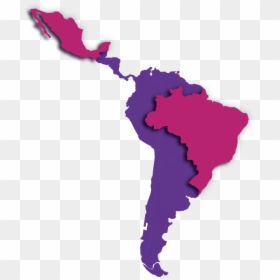 Latin America Map Black, HD Png Download - map clipart png
