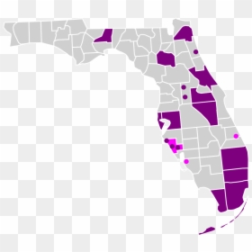 Florida Election Map 2018, HD Png Download - map clipart png
