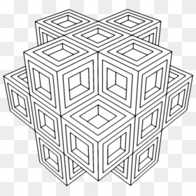 Geometric Coloring Pages, HD Png Download - geometric design png