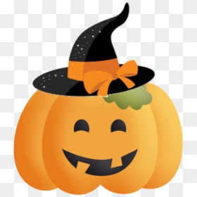 Abobora Halloween Cute Png, Transparent Png - cute halloween png