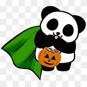 Panda Con Un Corazón, HD Png Download - cute halloween png