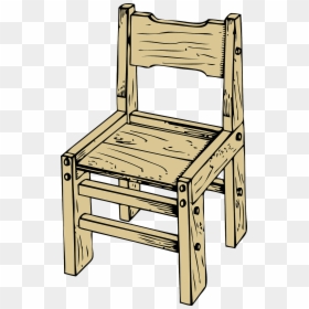 Wooden Chair Clip Art, HD Png Download - old wood png