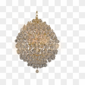 Chandelier, HD Png Download - gold chandelier png