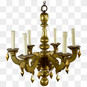 Chandelier, HD Png Download - gold chandelier png