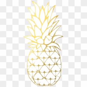 Gold Pineapple Transparent Background, HD Png Download - gold pineapple png