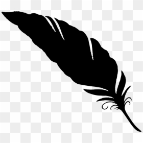Black Transparent Background Feather Png, Png Download - wings silhouette png