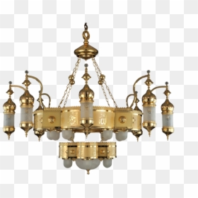 Chandelier, HD Png Download - gold chandelier png