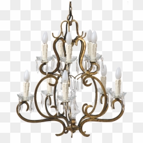 Chandelier, HD Png Download - gold chandelier png